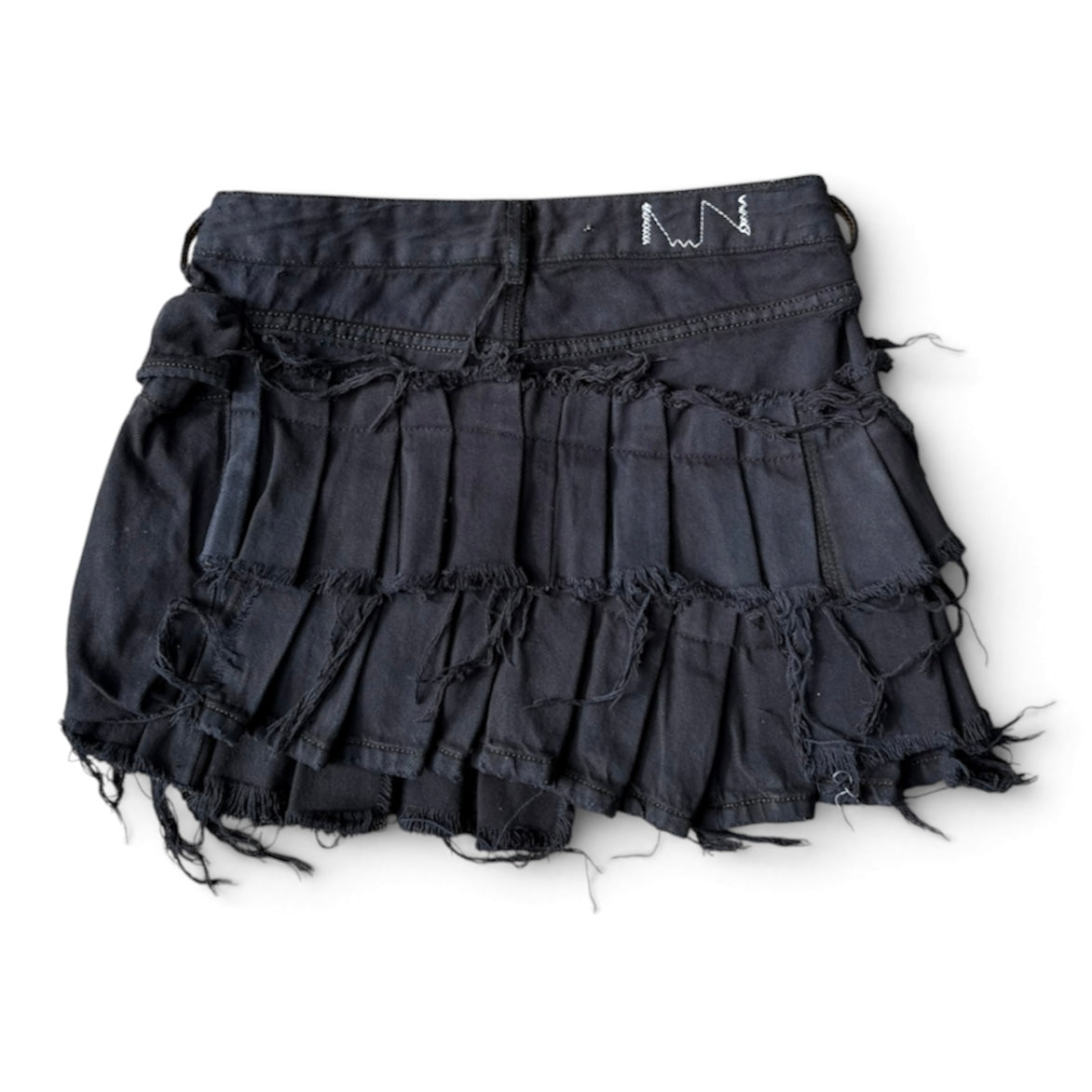 upcycled denim skirt