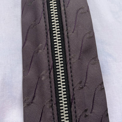 upcycled shirt & tie purple