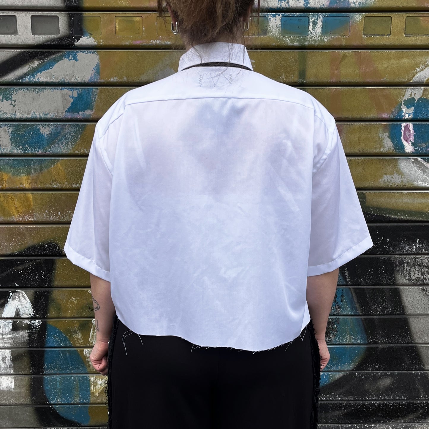 upcycled shirt & tie blue/dark blue