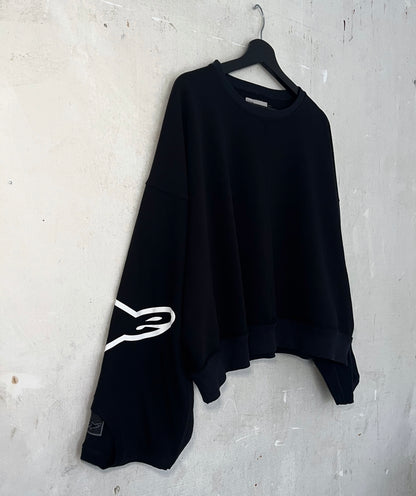 upcycled t-shirt sweater