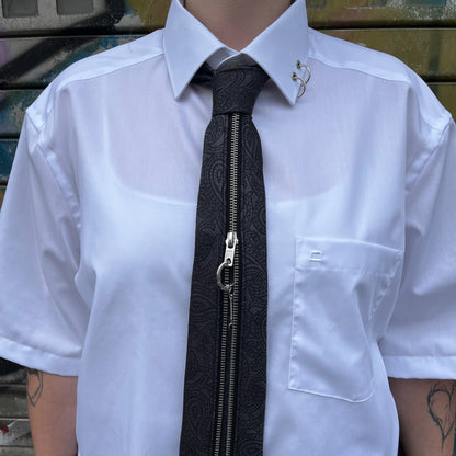 upcycled shirt & tie blue/dark blue