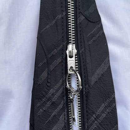 upcycled shirt & tie black