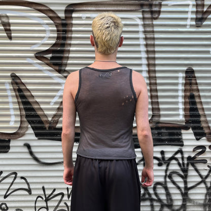 cozy wool tanktop anthrazit