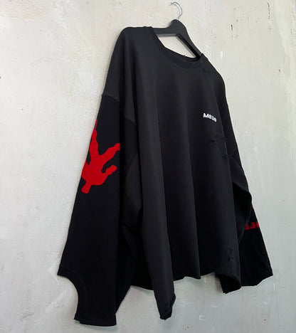 upcycled t-shirt longsleeve