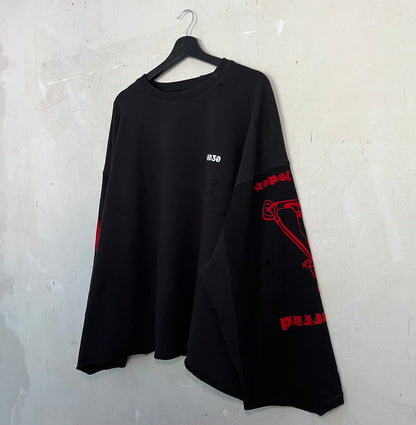 upcycled t-shirt longsleeve