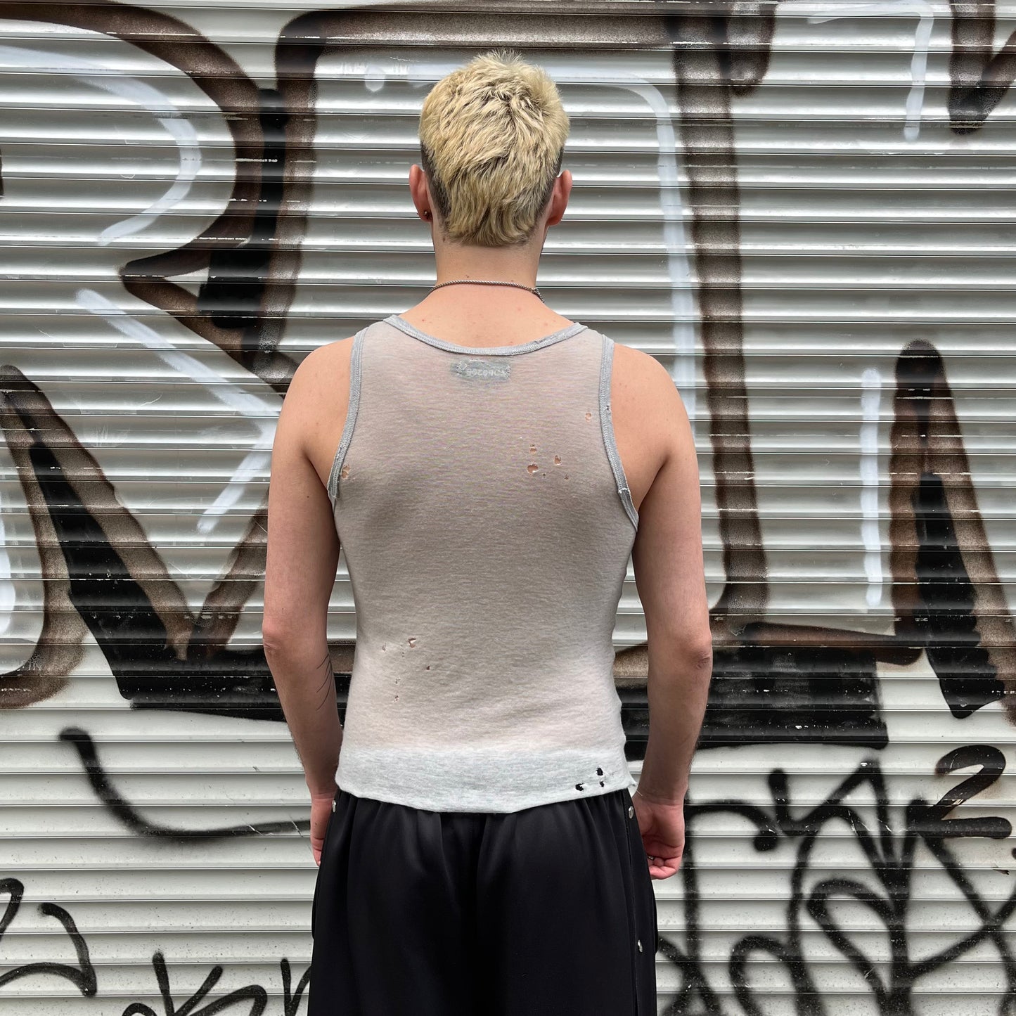 cozy wool tanktop grey