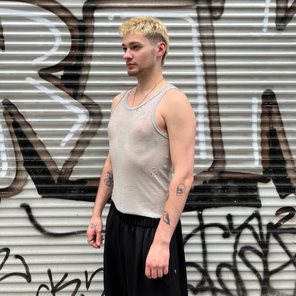 cozy wool tanktop grey