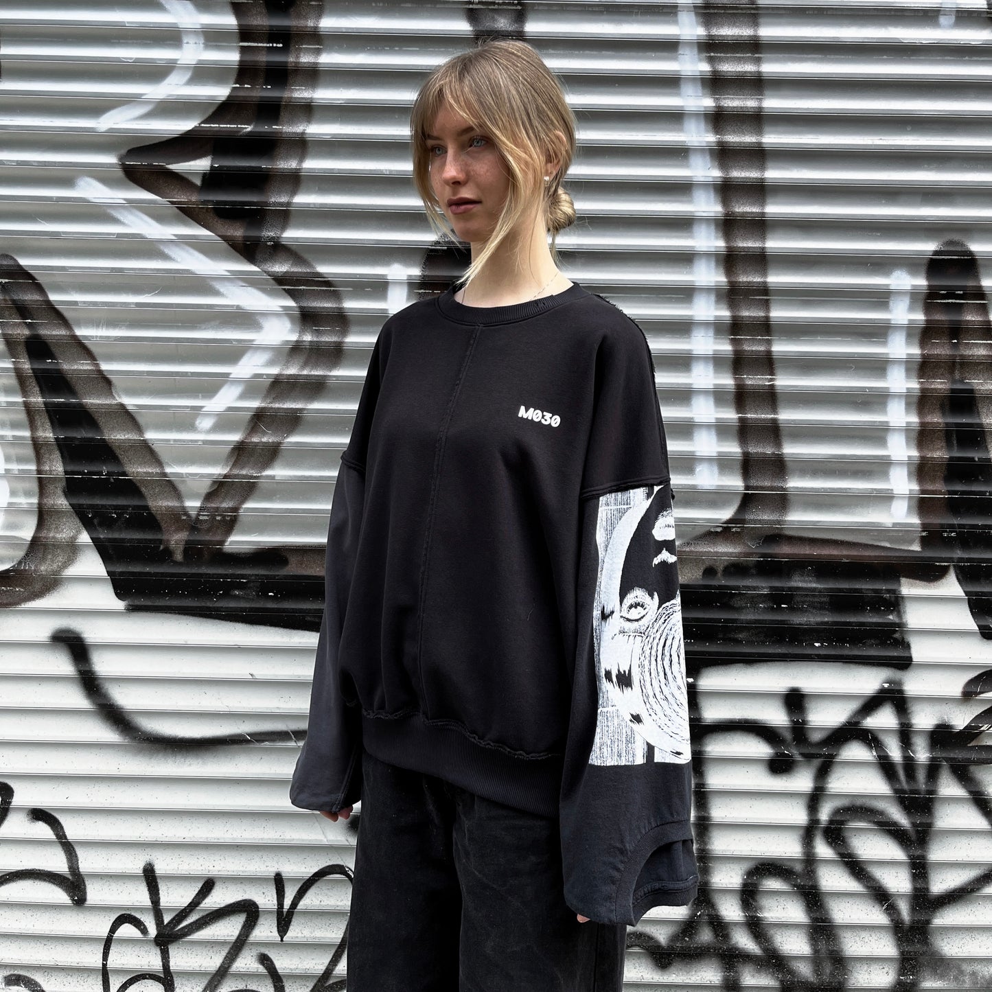 upcycled t-shirt sweater