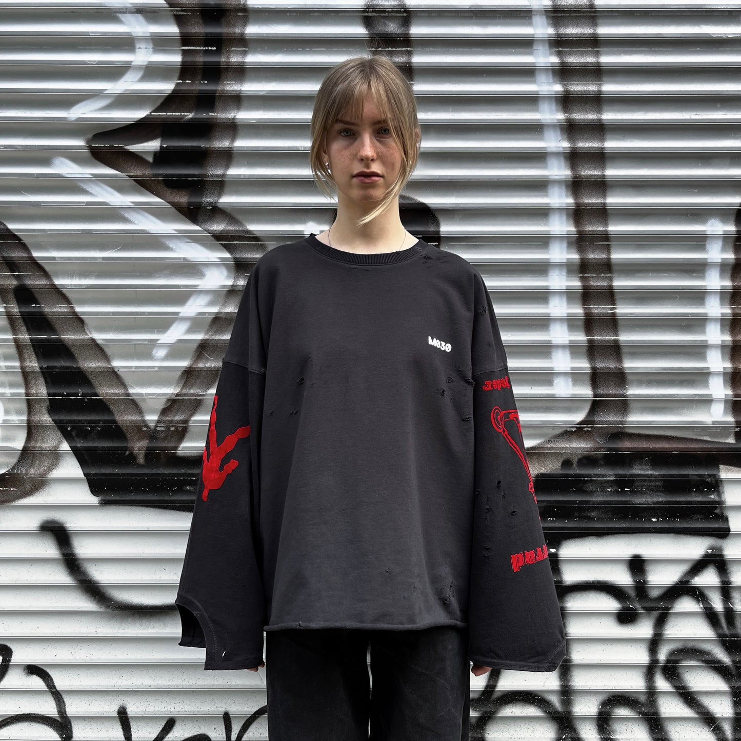 upcycled t-shirt longsleeve