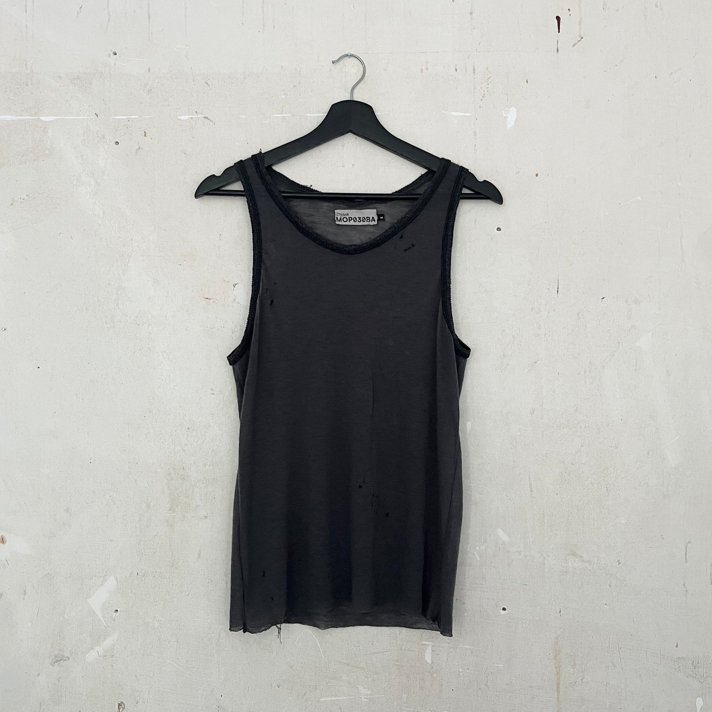 cozy wool tanktop anthrazit